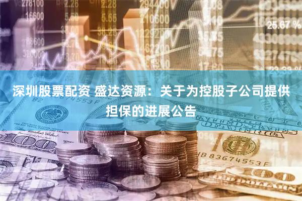 深圳股票配资 盛达资源：关于为控股子公司提供担保的进展公告